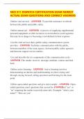 NECI 911 DISPATCH CERTIFICATION EXAM NEWEST  ACTUAL EXAM QUESTIONS AND CORRECT ANSWERS