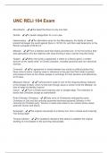 UNC RELI 104 Exam questions and answers all are correct 2025 graded A&plus;