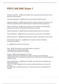 PSYC 245 UNC Exam 1 Questions With 100&percnt; Correct Answers&period;