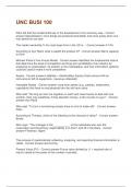 UNC BUSI 100 &lpar;LATEST&rpar; QUESTIONS WITH 100&percnt; CORRECT ANSWERS&excl;&excl;
