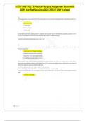 HESI RN EVOLVE Medical-Surgical Assignment Exam with 100&percnt; Verified Solutions 2024&sol;2025 &lpar;CUNY College&rpar;