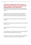 TExES 391 Core Subjects EC-6 Science &lbrack;Nature of Science Study Set &num;1&rsqb; Questions and Answers with Complete Solutions &vert; New Update 2025