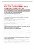 NHA BILLING AND CODING PRACTICE TEST QUESTIONS WITH CORRECT ANSWERS 2025&period;