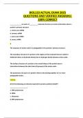 BIOL133 ACTUAL EXAM 2025 QUESTIONS AND VERIFIED ANSWERS&vert; 100&percnt; CORRECT