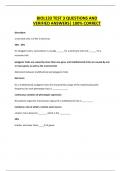 BIOL133 TEST 3 QUESTIONS AND VERIFIED ANSWERS&vert; 100&percnt; CORRECT