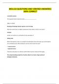 BIOL133 QUESTIONS AND VERIFIED ANSWERS&vert; 100&percnt; CORRECT