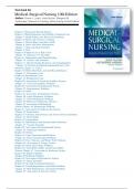 TEST BANK LEWIS&rsquo; MEDICAL-SURGICAL NURSING 10TH EDITION &lpar;9780323328524&rpar; BY LEWIS&comma; BUTCHER&comma; HEITKEMPER&comma; HARDING&comma; KWONG & ROBERTS COMPLETE TEST BANK ALL CHAPTERS &lpar;CHAPTER 1-68&rpar; FULLY COVERED