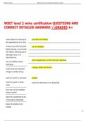 WSET level 2 wine certification QUESTIONS AND  CORRECT DETAILED ANSWERS GRADED A&plus; 