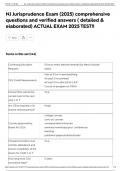 NJ Jurisprudence Exam &lpar;2025&rpar; comprehensive questions and verified answers &lpar; detailed & elaborated&rpar; ACTUAL EXAM 2025 TEST&excl;&excl;