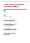 lam final exam with 84 Questions and answers NEWEST RATED A&plus;