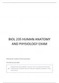 BIOLOGY 235- PHYSIOLOGY AND ANATOMY I- MIDTERM 1 QUESTIONS AND ANSWERS LATEST UPDATED