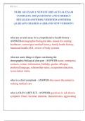 NURS 142 EXAM 1 NEWEST 2025 ACTUAL EXAM  COMPLETE 100 QUESTIONS AND CORRECT  DETAILED ANSWERS &lpar;VERIFIED ANSWERS&rpar;  &vert;ALREADY GRADED A&plus;&vert;&vert;BRAND NEW VERSION&excl;&excl;