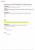 Pharmacology NURS 251 Module Exam 4 Portage learning Questions and answers