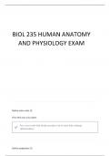 BIOL 235 - MIDTERM 1 &lpar;HUMAN ANATOMY AND PHYSIOLOGY&rpar; QUESTIONS WITH 100&percnt; VERIFIED ANSWERS