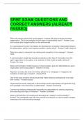 SPMT EXAM QUESTIONS AND CORRECT ANSWERS &lpar;ALREADY PASSED&rpar;
