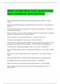 SPMT EXAM PRACTICE QUESTIONS AND ANSWERS 2025 EDITION