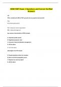 HOM 5307 Exam 1 Questions and Correct Verified Answers