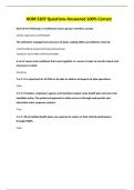 HOM 5307 Questions Answered 100&percnt; Correct