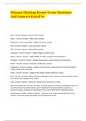 Missouri Boating license Exam Questions And Answers Rated A&plus;&period;