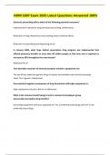 HOM 5307 Exam 2025 Latest Questions Answered 100&percnt;