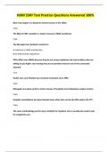HOM 5307 Test Practice Questions Answered 100&percnt;