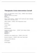 Therapeutic Crisis Intervention Cornell
