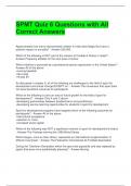 SPMT Quiz 6 Questions with All Correct Answers 