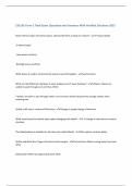ESS105 Term 2 Final Exam Questions and Answers With Verified Solutions 2025