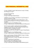 CISR PERSONAL RESIDENTIAL 2025