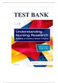 Test bank for understanding nursing research 7th edition by susan k grove jennifer r gray