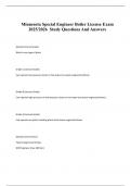 Minnesota Special Engineer Boiler License Exam 2025&sol;2026  Study Questions And Answers