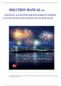 SOLUTION MANUAL&colon; - Financial Accounting for Managers 1st Edition by Wayne Thomas&comma; David Spiceland