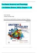 Test Bank&semi; Anatomy and Physiology&comma; 11th Edition &lpar;Patton&comma; 2023&rpar;&comma; Chapter 1 - 48