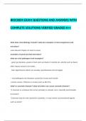  BIOC0004 EXAM QUESTIONS AND ANSWERS WITH COMPLETE SOLUTIONS VERIFIED GRADED A&plus;&plus;