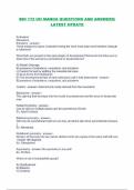 BIO 172 UH MANOA QUESTIONS AND ANSWERS&vert;  LATEST UPDATE 