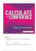 TEST BANK FOR CALCULATE WITH CONFIDENCE 7TH EDITION BY DEBORAH C&period; MORRIS&vert;&vert; UPDATED CHAPTERS 1- 25 WITH VERIFIED QUESTIONS & PROFESSIONAL SOLUTIONS&vert;&vert; GRADE A&plus;