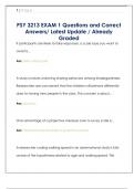 PSY 3213 EXAM 1 Questions and Correct  Answers&sol; Latest Update &sol; Already  Graded