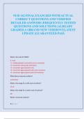 NUR 142 FINAL EXAM 2025 WITH ACTUAL  CORRECT QUESTIONS AND VERIFIED  DETAILED ANSWERS &vert;FREQUENTLY TESTED  QUESTIONS AND SOLUTIONS &vert;ALREADY  GRADED A&plus;&vert;BRAND NEW VERSION&excl;&excl;&vert;LATEST  UPDATE &vert;GUARANTEED PASS 