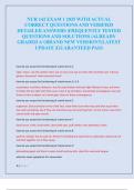 NUR 142 EXAM 1 2025 WITH ACTUAL  CORRECT QUESTIONS AND VERIFIED  DETAILED ANSWERS &vert;FREQUENTLY TESTED  QUESTIONS AND SOLUTIONS &vert;ALREADY  GRADED A&plus;&vert;BRAND NEW VERSION&excl;&excl;&vert;LATEST  UPDATE &vert;GUARANTEED PASS 