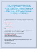 NUR 142 EXAM 2 2025 WITH ACTUAL  CORRECT QUESTIONS AND VERIFIED  DETAILED ANSWERS &vert;FREQUENTLY TESTED  QUESTIONS AND SOLUTIONS &vert;ALREADY  GRADED A&plus;&vert;BRAND NEW VERSION&excl;&excl;&vert;LATEST  UPDATE &vert;GUARANTEED PASS