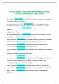 Exam 1 NUR253 Study Guide 2025&sol;2026 Exam Verified  Questions and Answers&vert; Latest Update 