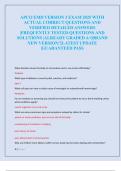 APCO EMD VERSION 3 EXAM 2025 WITH  ACTUAL CORRECT QUESTIONS AND  VERIFIED DETAILED ANSWERS  &vert;FREQUENTLY TESTED QUESTIONS AND  SOLUTIONS &vert;ALREADY GRADED A&plus;&vert;BRAND  NEW VERSION&excl;&excl;&vert;LATEST UPDATE  &vert;GUARANTEED PASS