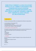 GERI FINAL VERSION 1&comma;2 AND 3 EXAM 2025  WITH ACTUAL CORRECT QUESTIONS AND  VERIFIED DETAILED ANSWERS  &vert;FREQUENTLY TESTED QUESTIONS AND  SOLUTIONS &vert;ALREADY GRADED A&plus;&vert;BRAND  NEW VERSION&excl;&excl;&vert;LATEST UPDATE  &vert;GUARANTEED PASS 