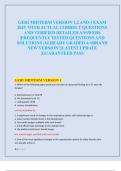 GERI MIDTERM VERSION 1&comma;2 AND 3 EXAM  2025  WITH ACTUAL CORRECT QUESTIONS  AND VERIFIED DETAILED ANSWERS  &vert;FREQUENTLY TESTED QUESTIONS AND  SOLUTIONS &vert;ALREADY GRADED A&plus;&vert;BRAND  NEW VERSION&excl;&excl;&vert;LATEST UPDATE  &vert;GUARANTEED PASS
