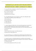 ASE BRAKES Exam &num;2 &vert; 2024-2025 LATEST UPDATED&vert; COMPLETE QUESTIONS WITH 100&percnt; CORRECT ANSWERS&vert; GET IT CORRECT&excl;&excl;