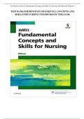 Test Bank for Fundamental Concepts and Skills for Nursing 5th Edition by Williams ISBN 9780323694766 All Chapters 1-40 &vert; Complete Guide A&plus;