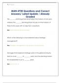 MAN 4720 Questions and Correct  Answers&sol; Latest Update &sol; Already  Graded