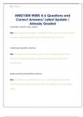   IMED1004 WEEK 4-6 Questions and  Correct Answers&sol; Latest Update &sol;  Already Graded
