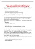 nclex prep week 2 med surg final exam questions with correct answers 2025