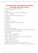 Med&sol;Surg Final&colon; ATI questions & Module  questions with answers 2025